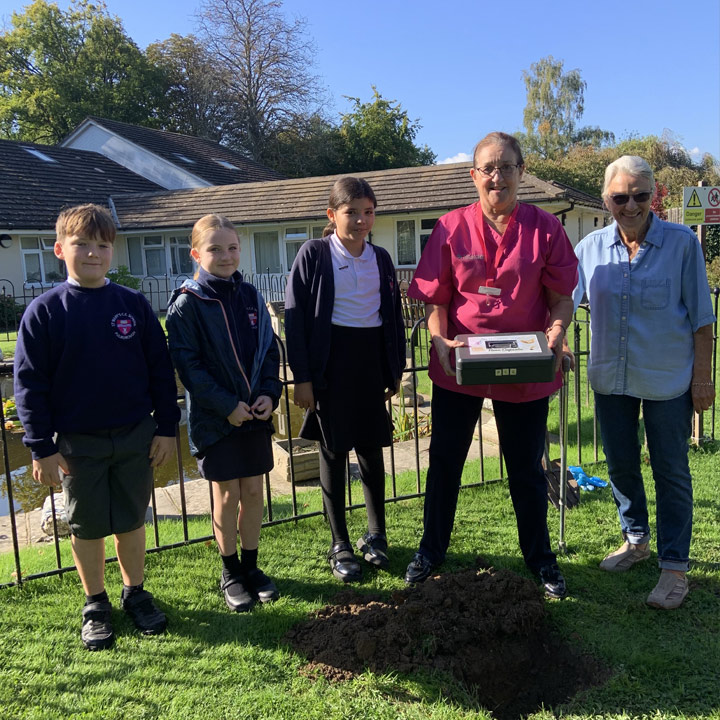 St Marys Pupils Help Bury Time Capsule At The Anchorage